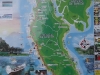 Wyspa Koh Lanta Yai - czerwona to nasza trasa skuterowa. 