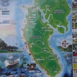 Wyspa Koh Lanta Yai - czerwona to nasza trasa skuterowa.
