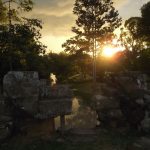 Zachód w Angkor Wat